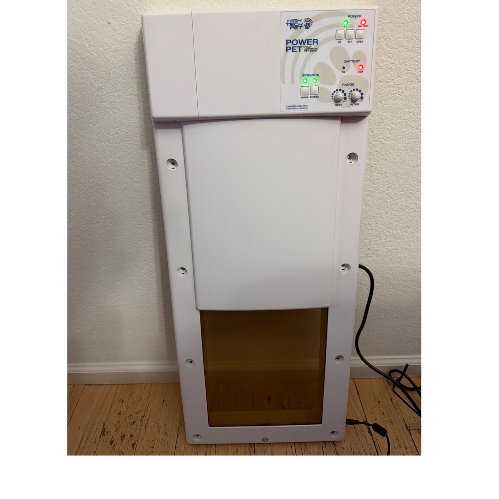 High Tech Pet Power Pet Fully Automatic Electronic Dog Door White PX-1 DOOR ONLY